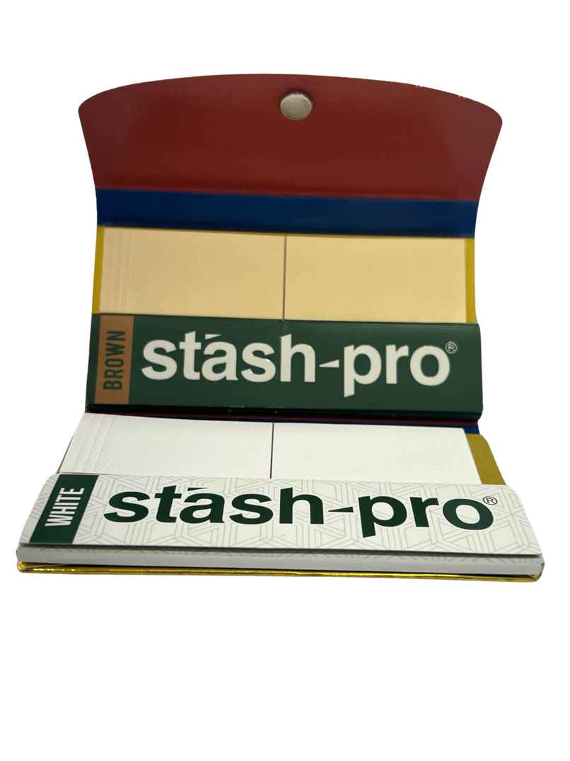 Stash-Pro Magnetic Pocket Pack With Crushing Tray (64 Roaches + 32 Rolling Papers)